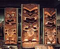 Maori wooden carvings in the Rotorua Museum-2