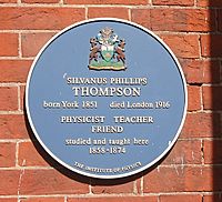 S.P.Thompson plaque
