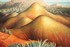 Spanish Landscape with Mountains, by Dora Carrington