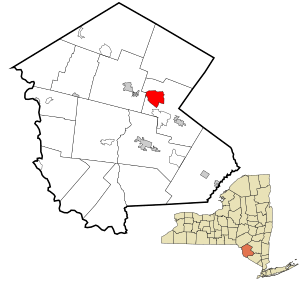 Location of Loch Sheldrake in Sullivan County, New York