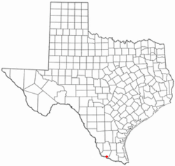 Location of Santa Cruz, Texas