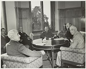 U.S. delegation at the Yalta Conference