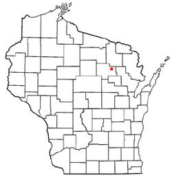 Location of Langlade, Wisconsin