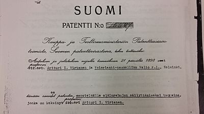 A-I-Virtanen-patentti