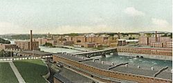 Amoskeag Manufacturing Co., Panorama Upriver
