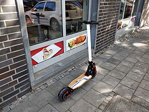 An electric kick scooter in Germany 