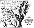 Arkansas State Planning Board Areas Inundated by Flood in 1927
