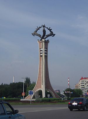 Deer Monument in Baotou