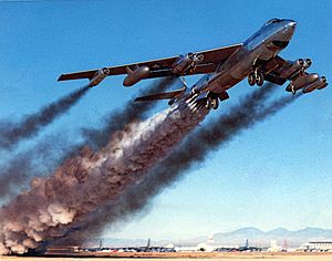 Boeing B-47B rocket-assisted take off on April 15, 1954 061024-F-1234S-011