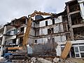 Demolition of Carlton Hotel, Sandown, IW, UK