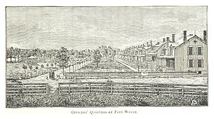 FARMER(1884) Detroit, p277 OFFICERS' QUARTERS AT FORT WAYNE