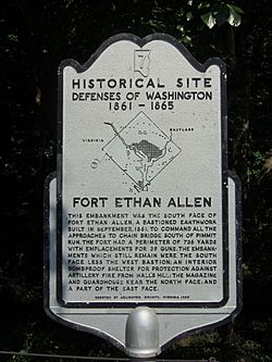 Fort Ethan Allen historical markers