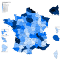 French departments by legal population (2013)