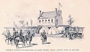 General Warren's headquarters at Globe Tavern 1864