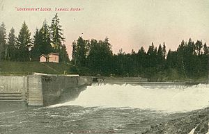 Government locks, Yamhill River, Oregon, 1908 002