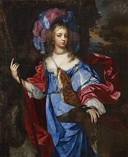 Jacob Huysmans - Elizabeth Cornwallis, Mrs Edward Allen (d. 1708), as Diana the Huntress