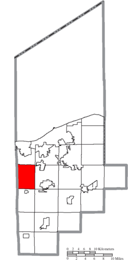 Location of Henrietta Township in Lorain County