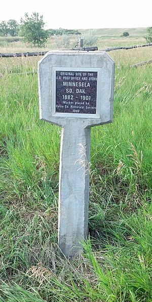 Minnesela Butte County Historical Society Monument
