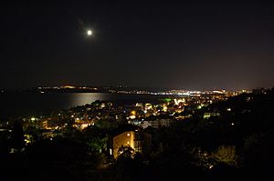 Night shot of Varna