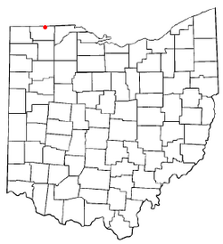 Location of Lyons, Ohio