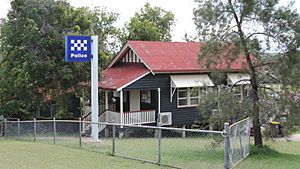 Police station, Gladstone Street, Mount Larcom, 2014