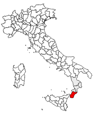 Location of Province of Reggio Calabria