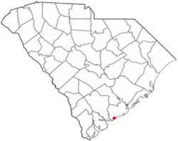 Location of Seabrook Island in South Carolina
