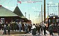 Spokane and Inland Empire Railroad station, Garfield, Washington, ca 1910 (WASTATE 1100)