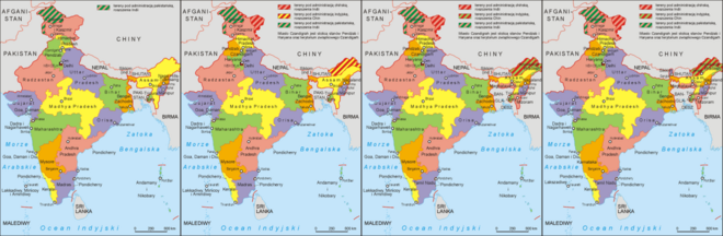 Territorial evolution of India 1961–1975
