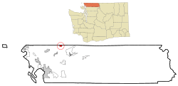 Location of Sumas, Washington