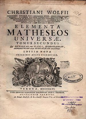 Wolff, Christian – Elementa matheseos universae, 1746 – BEIC 12789623