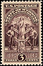 Wyoming statehood 1940 U.S. stamp.1