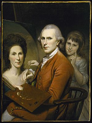 Charles Wilson Peale - Self-Portrait with Angelica and Portrait of Rachel - Google Art Project.jpg