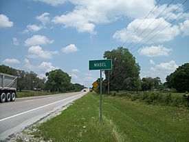 Eastbound SR 50 as it approaches Mabel, Florida in April 2010.