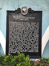 Isabelo F. de los Reyes historical marker
