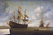 Jeronymus van Diest (II) - Het opbrengen van het Engelse admiraalschip de 'Royal Charles'