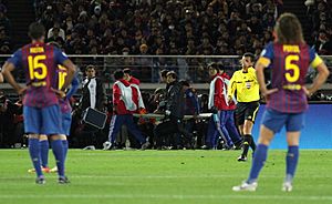 Lesión de David Villa en el Mundial de clubes 2011