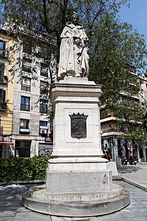 Madrid - Monumento a Tirso de Molina - 20110418 155643