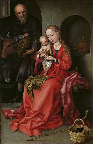 Martin Schongauer - The Holy Family - Google Art Project