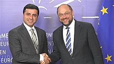 Selahattin Demirtaş and Martin Schulz