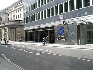 Threadneedle Street location of St Bartholomew-by-the-Exchange