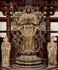 Todaiji Monaster Fukuken-saku Kannon of Hokke-do. Todai-ji