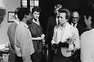 Visit of the Chancellor of the University of London, HRH Princess Anne to the School, 8 May 1986 (4417476584)