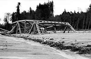 WA-504 St. Helens Bridge after 1980 eruption