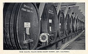 Wine vaults, circa 1940 (6359783797)