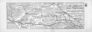 Automobile road from Los Angeles to San Francisco via coast route. Part one- Los Angeles to Ventura, 1916 (AAA-SM-004669)