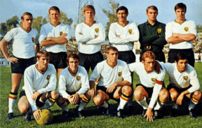 Traditional white away jersey worn by the team at the 1970 World Cup