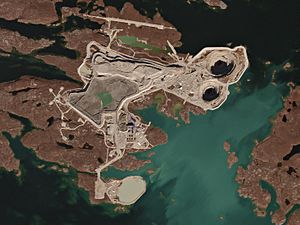 Diavik Diamond Mine, Canada by Planet Labs