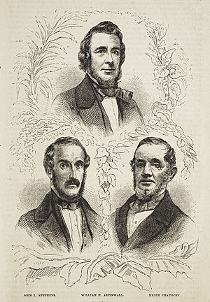 Founders of the Panama Railroad, John L. Stephens, William H. Aspinwall, and Henry Chauncey Panex3901e