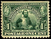 Founding of Jamestown stamp 1c 1907 issue